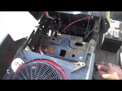 Greg Zanis Shows How To Fix Lose Steering On A Older Craftsman Automatic Riding Lawn Mower