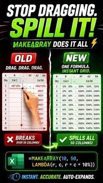 Volume discount panic? One formula builds your ENTIRE pricing matrix! 💰\r#excel