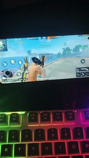 free Fire handcam keyboard mouse gameplay in mobile #shortfeed #shorts