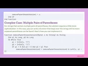 How to Effectively Remove Any Parentheses and Their Contents from a String in Excel VBA