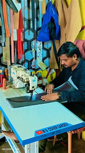 Sahider folding stitching tutorial fast stitching technical #sewing #shorts #viral