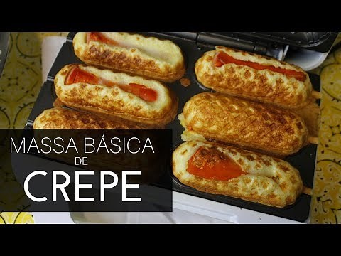 COMO FAZER CREPE - MASSA FÁCIL (BÁSICA)
