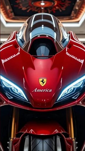 2025 Ferrari Super V8 Motorcycle Reveal –You Won’t Believe This Design #cyberwheels #futuristiccars