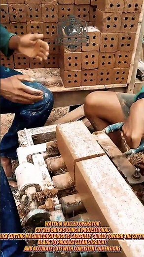 Precision Red Brick Cutting with a Brick Cutting Machine