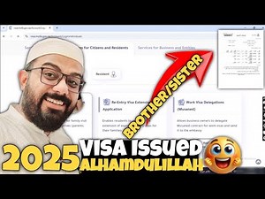 How to Apply FAMILY VISIT VISA for Saudi Arabia 2025 Full procedure with issue Visa Proof 🥰😊