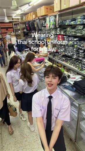 Bagay ba ang thai school uniform samen? | shine