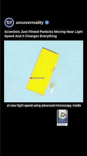Scientists Just Filmed Particles Moving Near Light Speed & It Changes Everything #shorts