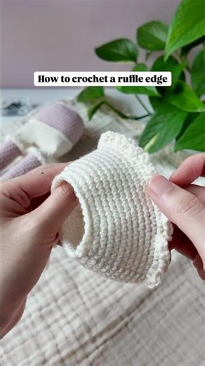 How to crochet ruffle edge #crochettutorial #crochetforbeginners #crochet