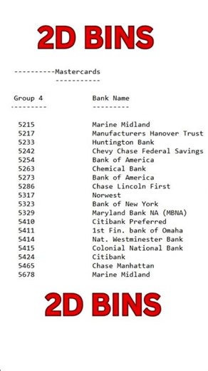 2D BINS NO OTP #carding #cc #hacker #fraud #spam