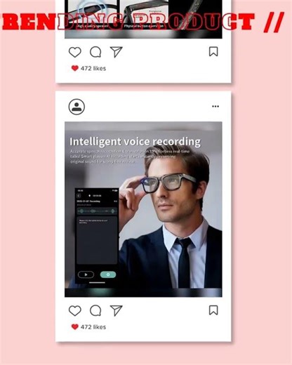 New Upgrade Smart glasses With Camera Video Recording AI Photo Recognition Bluetooth Call Transla...