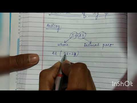 How to calculate antilog.