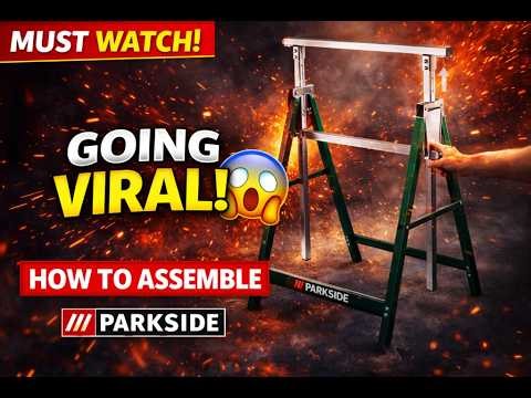 ✅How to Assemble the PARKSIDE Adjustable Trestle | Worth It or Not? 🤔