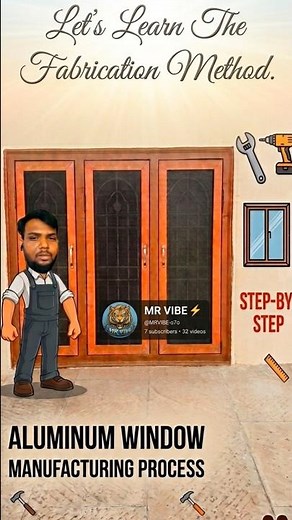 🪟 Aluminum Window Making Step-by-Step 🛠️#shorts #trendingshorts