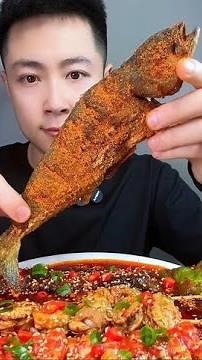 Crispy Fried Fish # Seafood Skewers # Delicious
