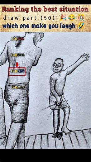 Ranking the best situation draw 😜// part 50 🎉🎊// situation draw 🤣 #funny #edit