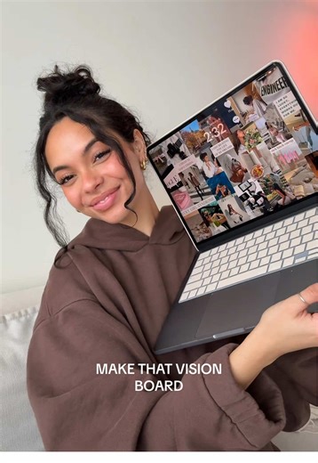 fun visualization idea: make monthly vision boards!!🤎 focus on a different goal every month and create a vision board targeting that specific goal #manifestation #luckygirlsyndrome #visualization #manifestyourdreamlife #mindsetmotivation