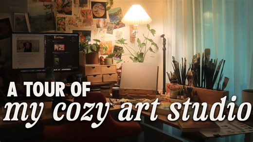 The Truth About My Messy Art Studio Tour
