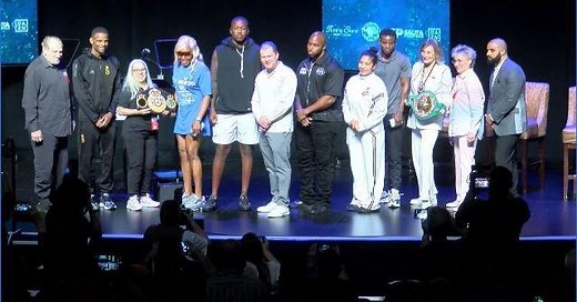 Ringing the Bell to Kick Off Boxing Hall of Fame Weekend