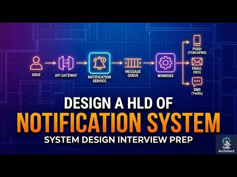 Design a high level system design of Notification System