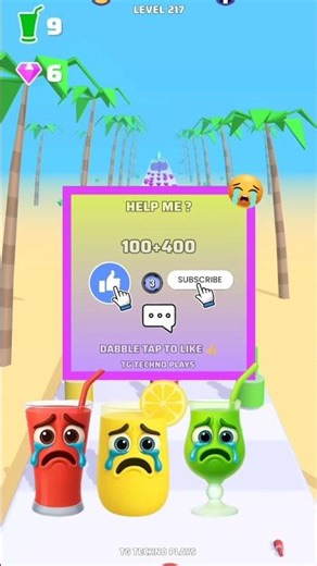 Juice Run Lvl.217 – Growing BIGGER with Every Bottle! 🍹🔥 #trending #shorts #youtubeshorts #games