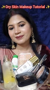 253K views · 6.8K reactions | ✨Dry skin makeup tutorial step by step.. ✨ @sulekha_makeover._ #makeuptutorials #makeupvideo #dryskinmakeup #makeuptips #simplemakeuplook #glowymakeup #viral #trendingreels #beauty #beautytips #faishon #shorts #style #makeupartist #makeup #makeuplook | Sulekha Makeover | Facebook