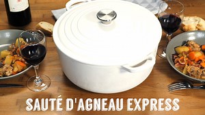 Des invités de dernière minute ce soir ? Mitonnez leur un sauté d'agneau express et ses petits légumes de saison en direct avec notre Chef ce soir à 19h30 🍲 | L'atelier des Chefs