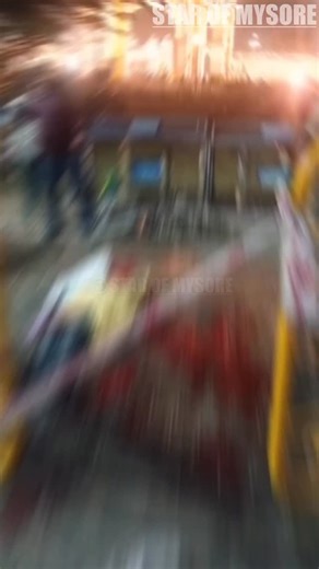 Star Of Mysore on Instagram: "BALLOON BURST: ONE KILLED One person was killed, and three bystanders were critically injured in a balloon (suspected to be filled with hydrogen) blast near the Jayamarthanda Gate of the Mysore Palace on Dec. 25, around 9 pm. Preliminary reports indicate that a cylinder tied to a bicycle exploded while the vendor was filling balloons, triggering massive flames. The balloon seller was burnt to death on the spot, while the injured were rushed to the Burns Ward of K.R.