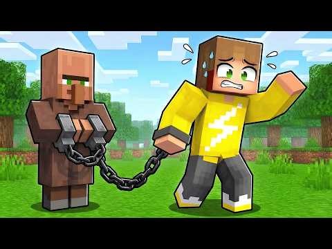 24 Uur Vast Aan Een Villager (Minecraft Survival)