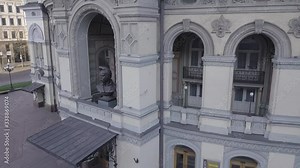 Taras Shevchenko National Opera and Ballet Theatre of Ukraine Drone 4k. Opera Kyiv, Ukraine.