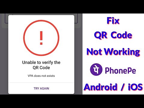 Fix phonepe unable to verify qr code | this upi id doesn't exist | qr code not scanning