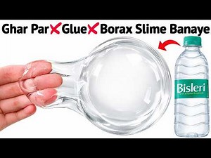 How to Make Water Slime at Home Without Glue, Borax and Activator | Making Clear Water Slime Easy