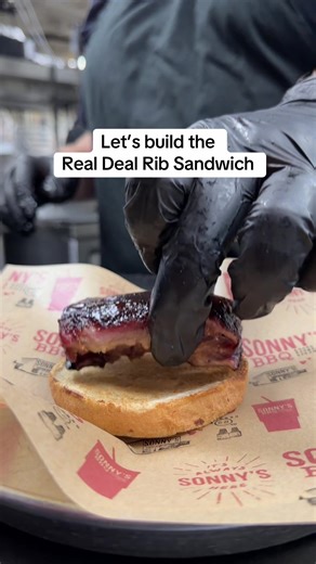 Indulge in the Real Deal Rib Sandwich