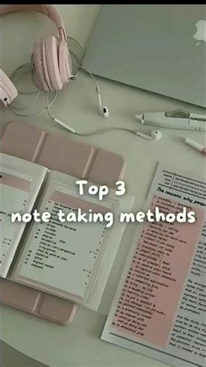 Top 3 note taking methods #study#tips #advice #tricks #topper #lifestyle #aesthetic #fyp #trending