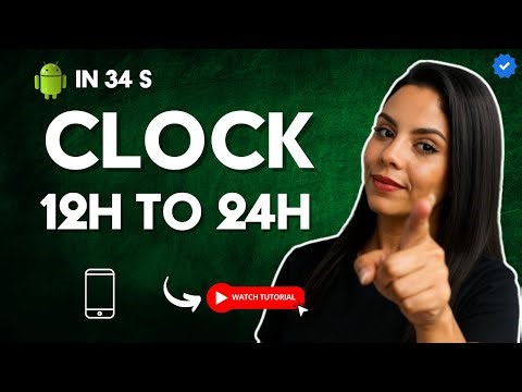 How to CHANGE the CLOCK FORMAT from 12 h to 24 h in 34 S