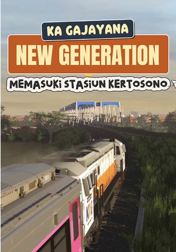 KA Gajayana dan KA Malioboro Ekspres di Trainz Simulator