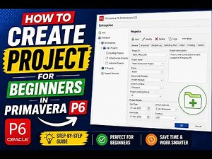 Learn Primavera P6 in 20 Minutes | Create Project + WBS + Activities| Beginner’s Guide
