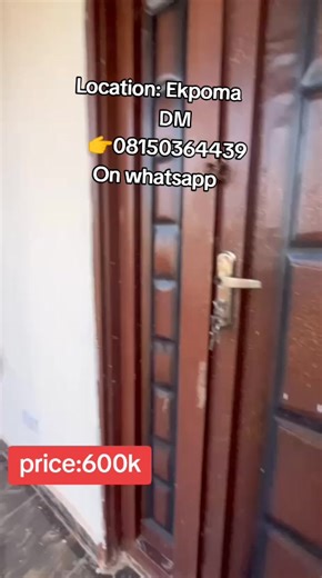 Brand new pop 1bed room flat yearly 600k#ekpomatiktokers #ambrosealliuniversity #ekpoma #aau #benin