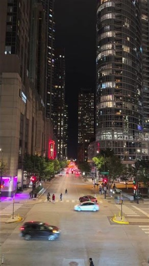 Chicago Streeterville at Night 4K #chicago