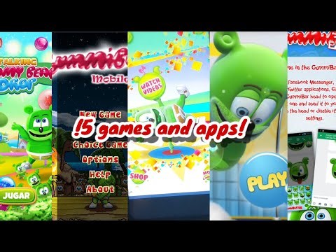 Play 5 Gummibär games and apps!! (Apk, java emulador,virtual master and my mom's cell phone)