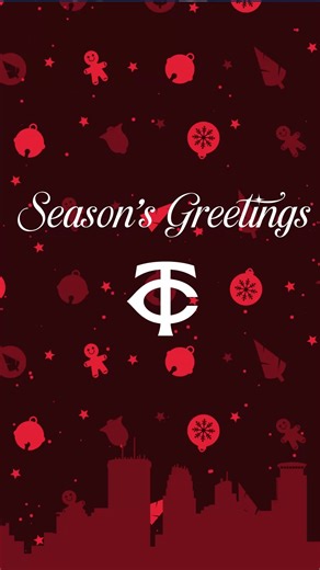 Minnesota Twins on Instagram: "From ours to yours - Happy Holidays, Twins Territory!"