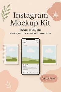 Instagram Mockup Bundle for Designers and Agencies, Showcase Your Feed, Post and Story Designs, Editable Phone Mockup, High-res - Etsy