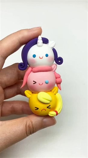 crafti Hand on Instagram: "My Little Pony Clay Stacking Tutorial #My Little Pony #ChenChenClay #MyClayWorld #ClayCraft"