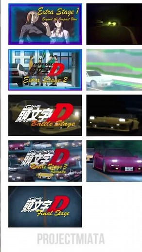 Initial D Openings Part 2 ⚡🔥 | Eurobeat Energy Continues #ProjectMiata #filter #reelschallenge #jdm