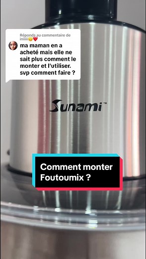 Réponse à @iniiiii🙃❤️ Voilà comment monter le Foutoumix. #mixeur #sunamiblender #durable #comment #monter #utiliser #utilisation #fypシ #viral #cotedivoire🇨🇮 #foutoumix #blender #cuisine