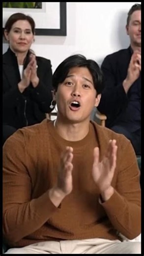 Shohei Ohtani delivers his speech upon receiving his fourth MVP award