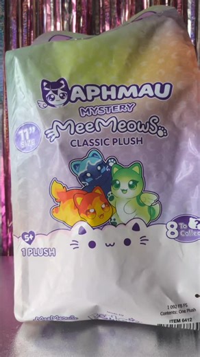 Laila and Aliza Show on Instagram: "Unbox the magic with Aphmau’s Elemental MeeMeow Mystery Plush! Each bag includes one 11-inch soft, huggable kitty themed after the elements—like Fire, Ice, Water, Earth, Lightning, Light, and Dark. With their sparkly designs, big eyes, and cheerful faces, these officially licensed plushies are perfect for collecting, cuddling, or gifting. @charactertoys #Aphmau #fyp #explore #viral #unboxing #asmr #juegos #asmr #instagood"