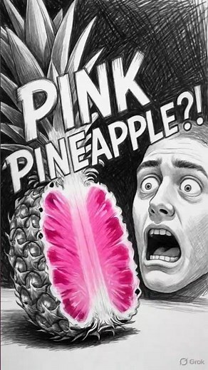 “Pink Pineapple Exists?! 🍍💗 | Amazing Fruit Fact”
