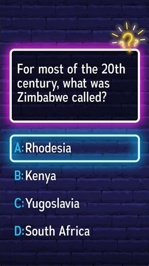 What was Zimbabwe called for most of the 20th century?