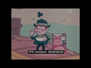 1969 GENERAL MILLS TV COMMERCIALS CHEERIOS FROSTED LUCKY CHARMS BREAKFAST CEREAL XD30642c