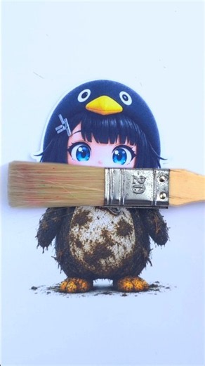 Cleaning Gugu Gaga Penguin 🐧 From Dirty to Cute! 😍 #gugugaga